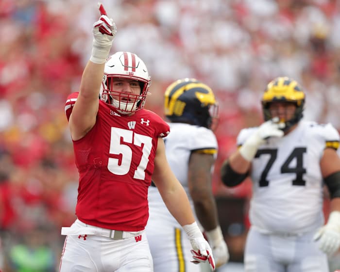 Wisconsin linebacker Jack Sanborn